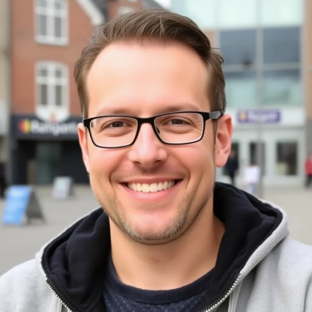 Portret van Marco uit Rotterdam, een tevreden student